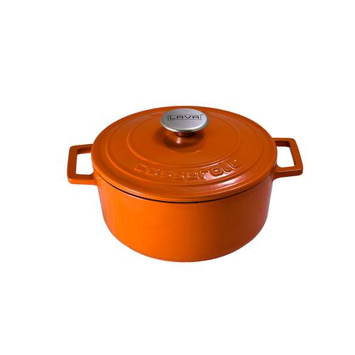 Gambar Lava Folk Round Casserole Cast Iron Ø22cm dari RNK Incontro Indonesia Jakarta Barat Tokopedia
