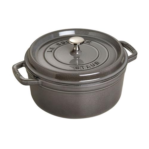 STAUB Cocotte 24 CM Graphite Grey Cast Iron Made in France di Dankedear  Tokopedia