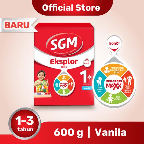 Foto Produk SGM Eksplor 1 Plus Susu Pertumbuhan 1-3 Thn Vanila 600g dari SGM Official Store