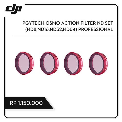 Foto Produk PGYTECH OSMO ACTION FILTER ND SET (ND8,ND16,ND32,ND64) PROFESSIONAL dari DJI Authorized Store JKT