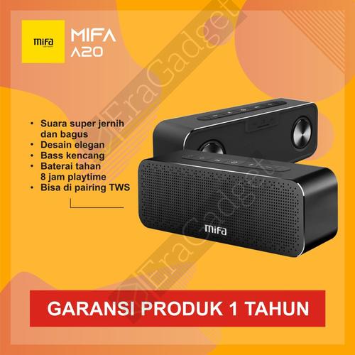 Foto Produk MiFa A20 Portable Bluetooh Speaker Garansi Resmi - Merah dari EraGadgetshop