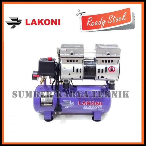 Foto Produk Mesin Kompresor Lakoni Basic 9S Pumpa Angin Oilles Silent 0.75HP 3/4HP dari Sumber Karya Teknik JKT