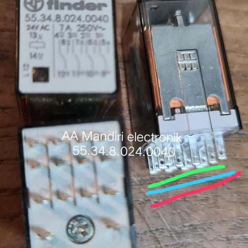 Finder 553480240040 4RT 7 To 24 VAC Plug-in Relay With Test - Foto 13