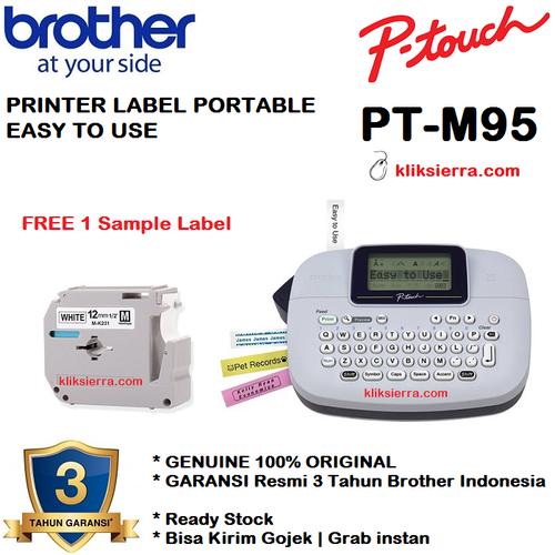 Foto Produk BROTHER Label Printer PTouch PT-M95 Portable Handy Label Maker dari kliksierra