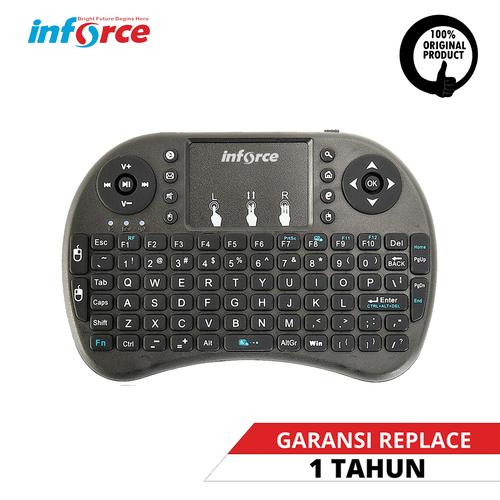 Gambar INFORCE MINI KEYBOARD I8 WIRELESS TOUCH PAD STANDARD/ BACKLIT HANDHELD - BACKLIT dari Inforce Indonesia undefined Tokopedia
