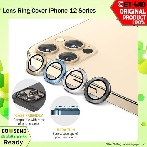 Foto Produk Ring Lensa Kamera iPhone 12 Pro Max 12 Pro 12 Mini Tempered Glass - iPhone 12 Pro, Silver dari GET-WID Official