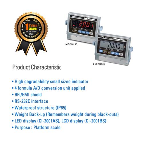 Foto Produk Indicator Timbangan Digital CAS CI-2001AS dari Shasa Scale