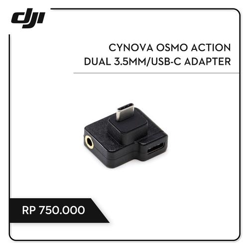 Foto Produk CYNOVA Osmo Action Dual 3.5mm/USB-C Adapter dari DJI Authorized Store JKT