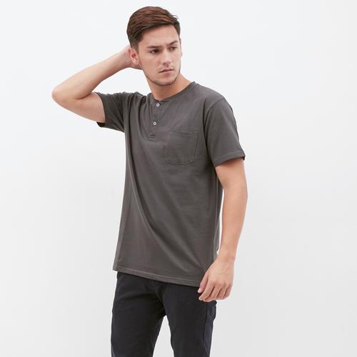 Gambar M231 T-Shirt Polos Kancing Pendek Warna Abu Tua 1835E - S dari M231 Official Store Kab. Tangerang Tokopedia