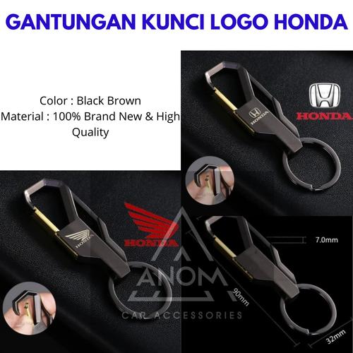 Foto Produk Gantungan Kunci Mobil Motor Ikat Pinggang Logo Honda Alumunium Alloy - HONDA MOTOR dari ANOM Otomotif