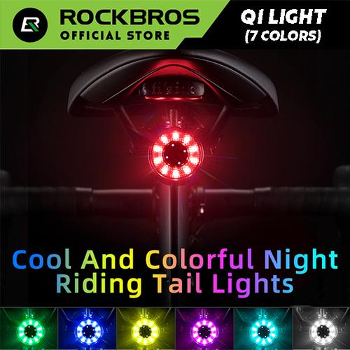 Gambar ROCKBROS Lampu Sepeda Tail Light Colorful Waterproof Rechargable - Q1 dari ROCKBROS OFFICIAL STORE Jakarta Barat Tokopedia