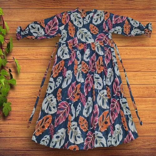 Foto Produk Baju Gamis anak Rempel plus kerudung - Janbol navy, M dari YKS_STORE01