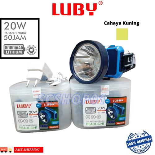Foto Produk Senter Kepala Luby 2888 / L-2888 20watt - Kuning dari SCshop01