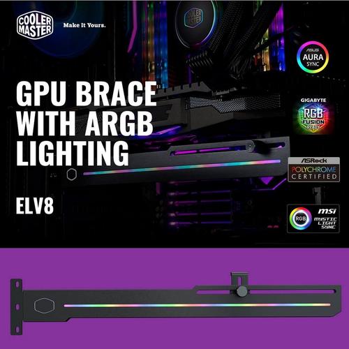 Jual COOLER MASTER ELV8 GPU BRACE WITH RGB LIGHTNING VGA HOLDER