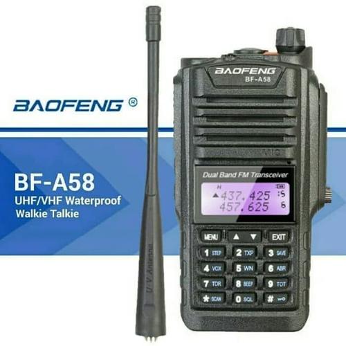 Foto Produk Baofeng BF-A58 HT Dualband Waterproof Ori Baru BFA58 Tahan Air Bofeng dari Hanika Radio
