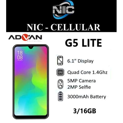 Foto Produk Advan G5 Elite 3/16 Ram 3GB Internal 16GB Garansi Resmi dari Nic-cell