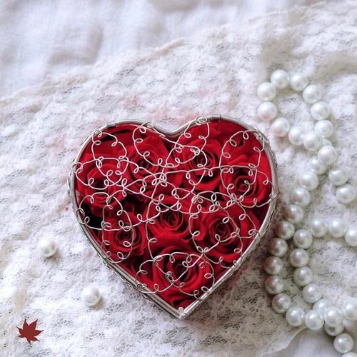 Foto Produk Preserved Flower Heart | Special Gift | Kado Unik dari PREFLEUR ONLINE