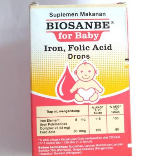 Gambar BIOSANBE DROP FOR BABY multivitamin untuk perkembangan optimal dari spesialisfolamil Kab. Tangerang Tokopedia