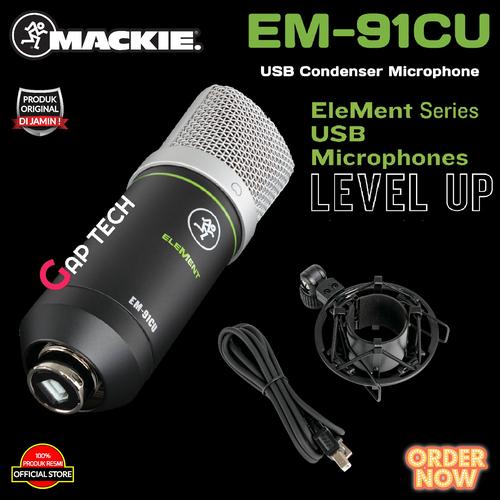 Foto Produk MACKIE EM 91CU / EM91CU / EM 91 CU USB Condenser Microphone Original dari GAP TECH OFFICIAL
