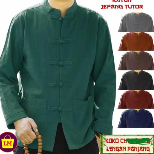 Foto Produk baju china/ip man/baju tionghoa/baju pria/kemeja cina/imlek/....v3.. o dari Barang serba murah.