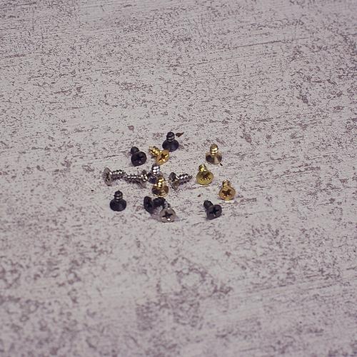 Foto Produk Skrup mini antik kepala 5 panjang 6-10 mm P.S25 sekrup flat baut antik - Gold emas, 10 mm dari Omah Engsel