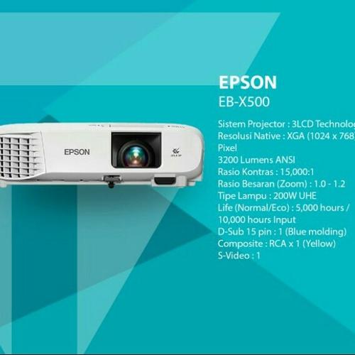 Jual Epson EB-X500 - Projector - Kota 