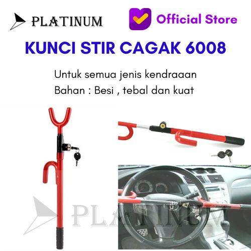 Foto Produk KUNCI PENGAMAN CAGAK STIR SETIR MOBIL CAR SECURITY TIPE 6008 dari PLATINUM CAR PARTS