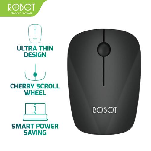 Foto Produk ROBOT M220 2.4G Wireless Optical Mouse - Garansi Resmi 1 Tahun - Hitam dari ROBOT OFFICIAL SHOP