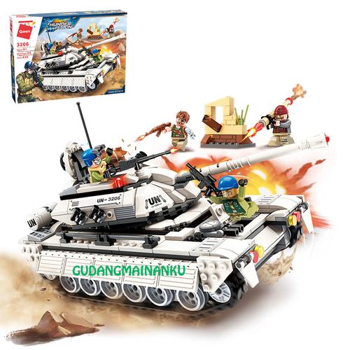 Foto Produk Lego Qman 3206 Thunder Mission Tank Attack Mobil Panzer Militer dari Gudangmainanku