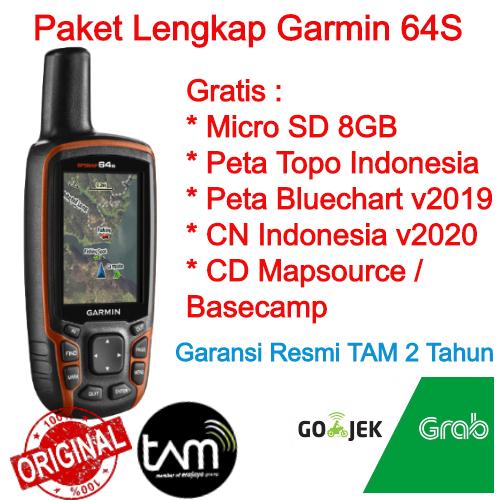 Foto Produk Garmin GPS Map 64S Free Peta Topografi & Bluechart Pacific Indonesia dari Thuraya Official Distribution
