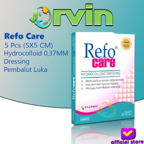 Foto Produk Refocare 0,37MM Thickness 5X5 cm / Hydrocolloid Wound Dressing dari Orvin Health & Beauty