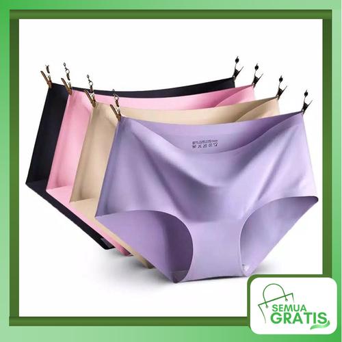 Foto Produk Semua Gratis - Celana Dalam Wanita Seamless Tanpa Jahitan / CD Wanita - Ungu, M dari Semua Gratis