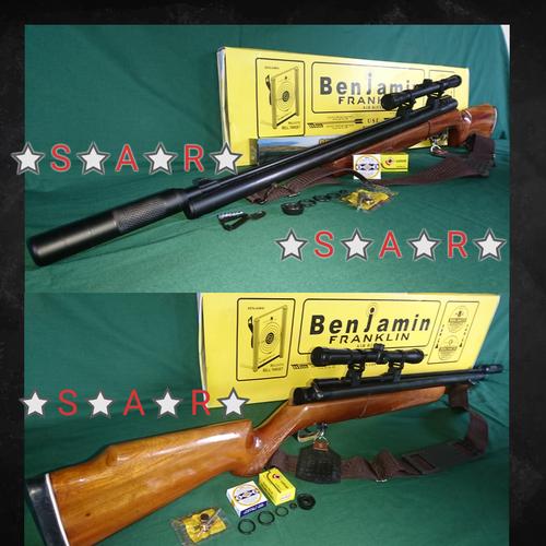 Foto Produk LONG BENJAMIN FRANKLIN + TELESKOP 4X20 + SILENCER MINI + SELEMPANG dari SEMARANG AIR RIFLES