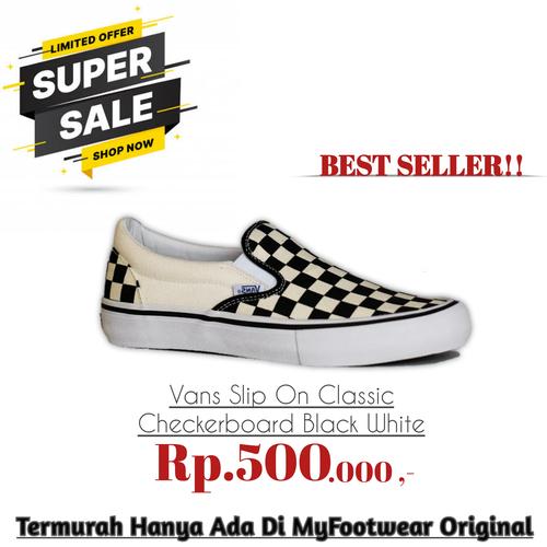 vans asher checkerboard white
