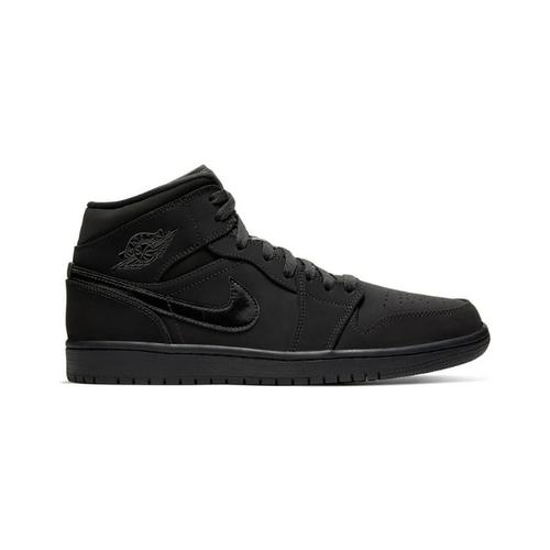 Jual Nike Air Jordan 1 Mid Triple Black 