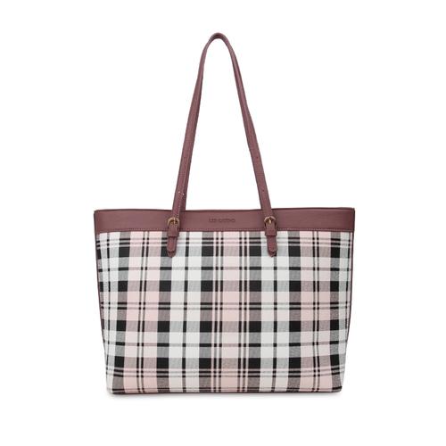 Foto Produk Tas Bahu Les Catino Naval Multicolor Pr Tote Salem Check/Rose Brn dari Les Catino Indonesia