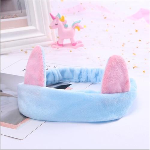 Foto Produk CEHB bando telinga kucing kuping headband korea facial bandana cat ear - Biru Muda dari ecos