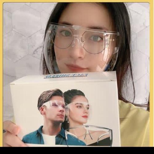 Foto Produk face shield Full Face Bahan Akrilik kokoh - Putih dari Fashionisty shop