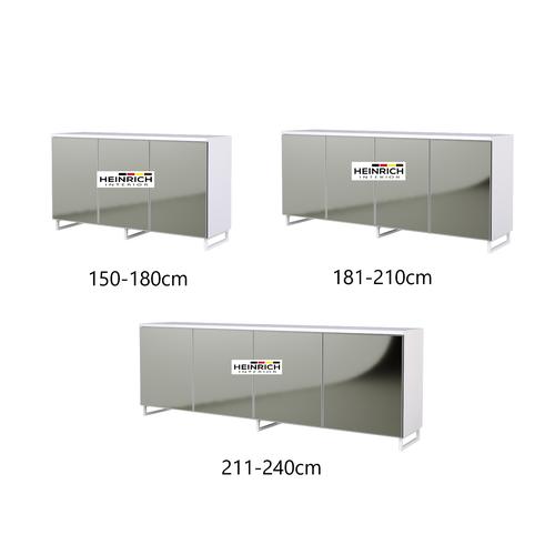 Jual Neo Glass Credenza Bufet Rak Lemari Kaca Minimalis Tinggi