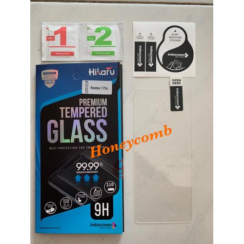 Foto Produk Realme 7 Pro Hikaru Premium Tempered Glass Anti Gores Kaca dari Honeycomb
