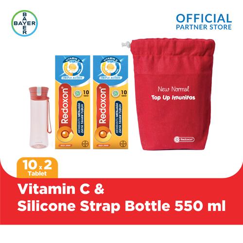 Foto Produk Redoxon Urgency Pack & LOCK&LOCK Silicone Strap Bottle 550 ml dari Bayer Health Partner
