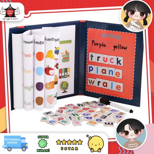 Foto Produk Buku spelling anak, Buku magnet belajar menulis anak, Spelling game dari Lovely Gubuk