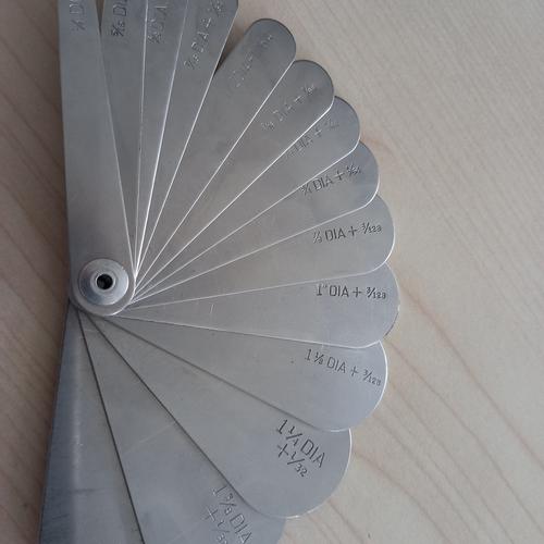 Jual sheave gauge imperial 1/4" 1 1/2" 14 leaves Kota Balikpapan