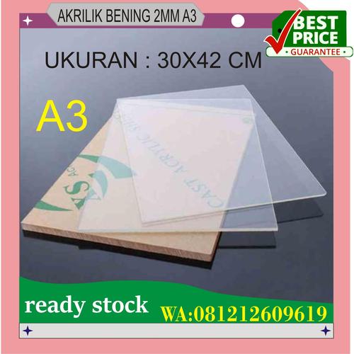 Foto Produk ACRYLIC LEMBARAN TRANSFARAN A3 UKR 2MM dari hongxin adv