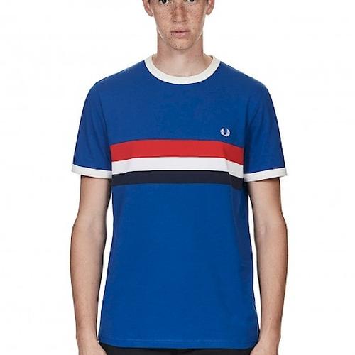 Jual Fred Perry Panel Ringer Tshirt 