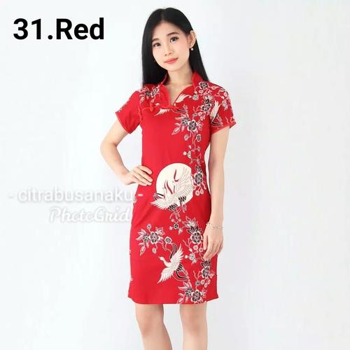 model cheongsam batik