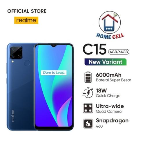 Foto Produk REALME C15 RAM 4 ROM 64 GARANSI RESMI REALME - Silver dari Home Cell