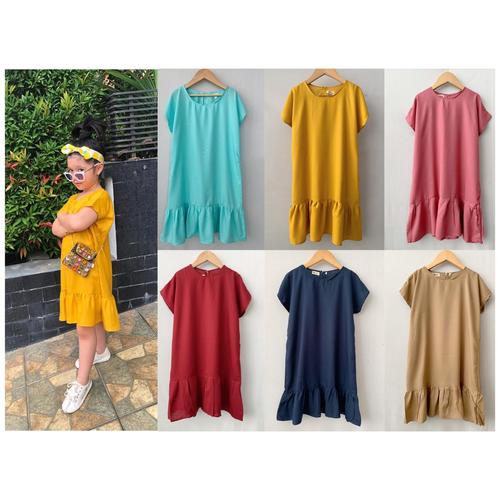 Foto Produk Daster Rayon Anak Polos Junior Mix Warna Size 2-10thn - 2tahun, Cokelat dari baby smile