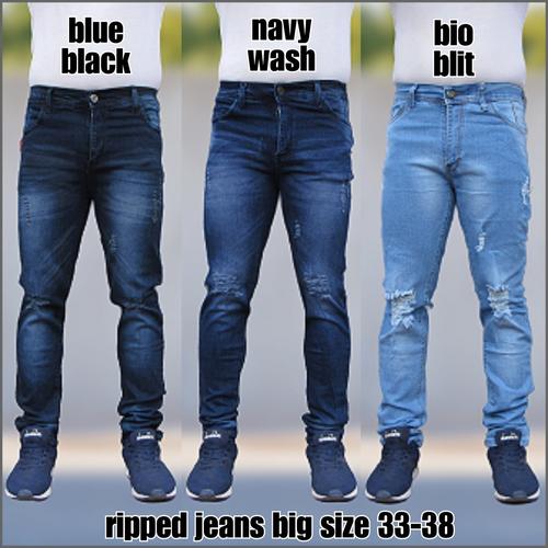 Jual Celana ripped jeans big size jumbo 