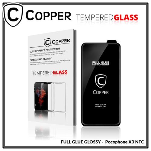 Foto Produk Poco X3 NFC - COPPER Tempered Glass FULL GLUE PREMIUM GLOSSY dari Copper Indonesia